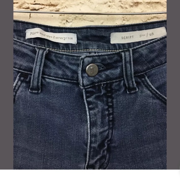 Pilcro And The Letterpress Script Jeans Raw Hem - Picture 3 of 7